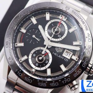 ĐỒNG HỒ TAG HEUER CARRERA CHORONOGRAPH CAR201Z REP 11 DÂY KIM LOẠI 43MM (2)