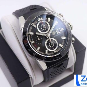 ĐỒNG HỒ TAG HEUER CARRERA CHORONOGRAPH CAR201Z REP 11 NAM DÂY CAO SU 43MM (2)