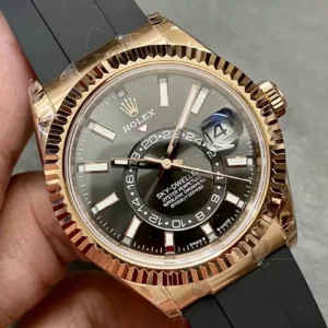 ĐỒNG HỒ ROLEX SKY DWELLER 336235 REPLICA 11 DÂY CAO SU NHÀ MÁY TW 42MM (1)