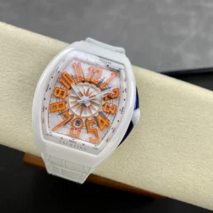 ĐỒNG HỒ FRANCK MULLER V45 YACHTING CỌC SỐ MÀU CAM NAM REP CAO CẤP 45MM