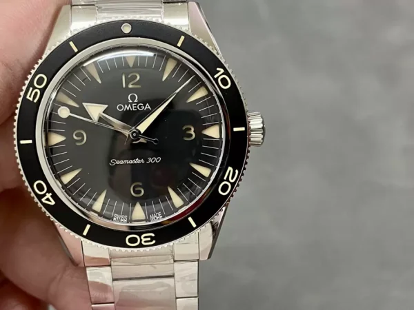 ĐỒNG HỒ OMEGA SEAMASTER 300 CỔ ĐIỂN MẶT ĐEN CHẾ TÁC VSF 41MM (1)