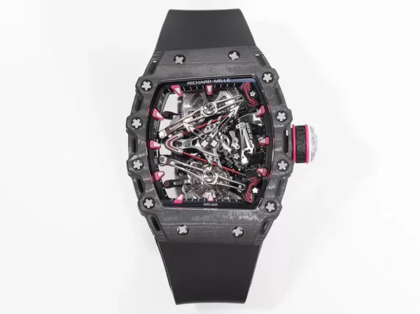 ĐỒNG HỒ CHẾ TÁC RICHARD MILLE RM38-02 TOURBILLON NAM DÂY CAO SU NHÀ MÁY RM 41X50MM