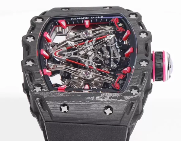 ĐỒNG HỒ CHẾ TÁC RICHARD MILLE RM38-02 TOURBILLON NAM DÂY CAO SU NHÀ MÁY RM 41X50MM