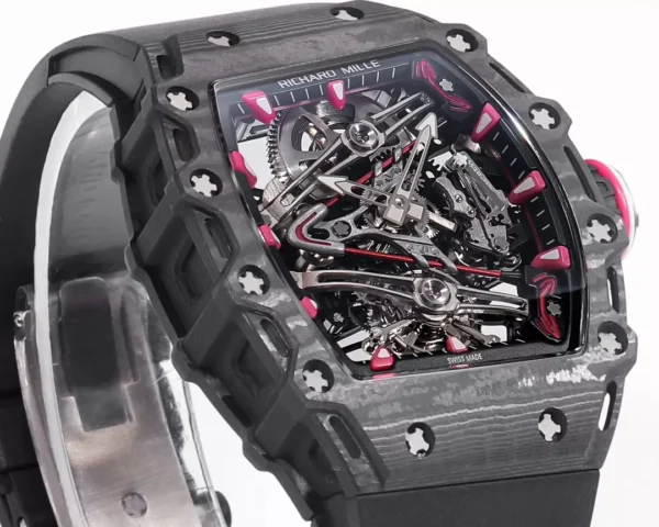 ĐỒNG HỒ CHẾ TÁC RICHARD MILLE RM38-02 TOURBILLON NAM DÂY CAO SU NHÀ MÁY RM 41X50MM