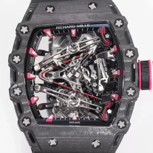 ĐỒNG HỒ CHẾ TÁC RICHARD MILLE RM38-02 TOURBILLON NAM DÂY CAO SU NHÀ MÁY RM 41X50MM