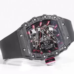 ĐỒNG HỒ CHẾ TÁC RICHARD MILLE RM38-02 TOURBILLON NAM DÂY CAO SU NHÀ MÁY RM 41X50MM