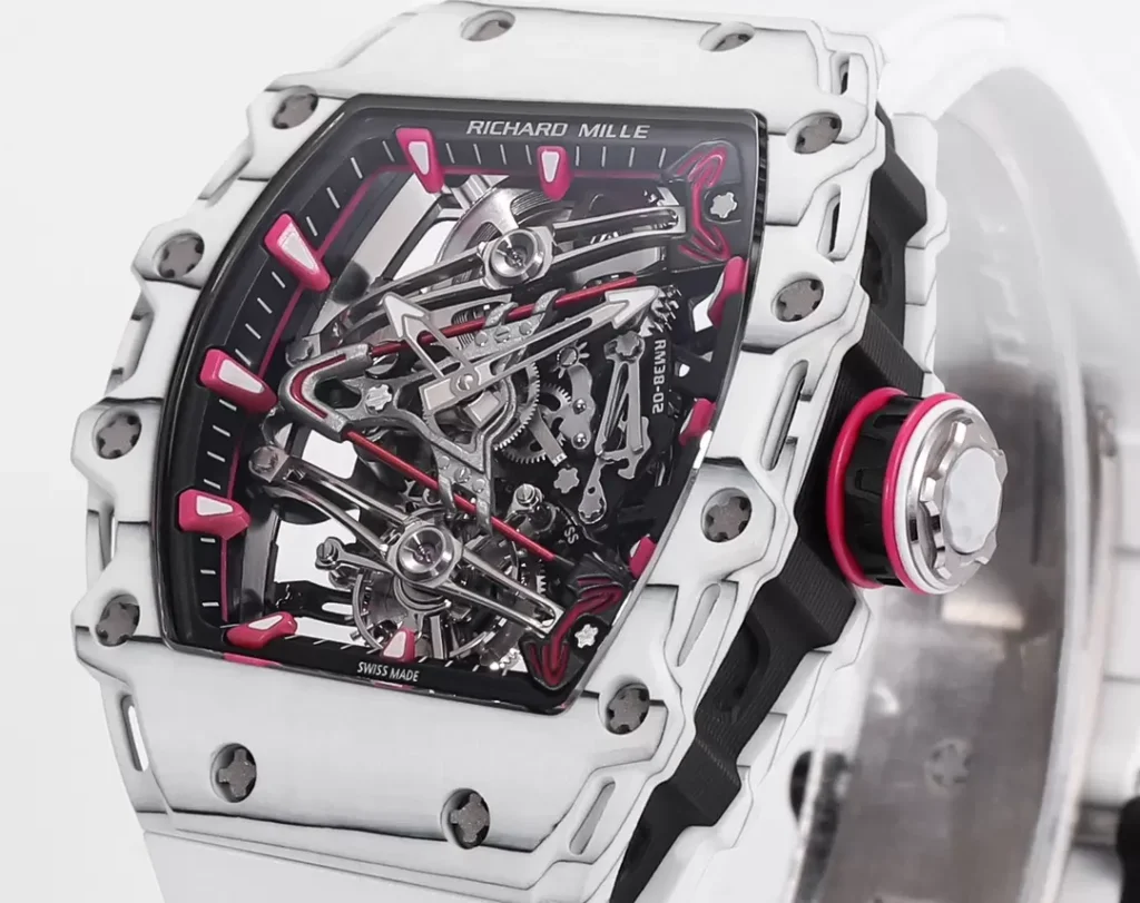 ĐỒNG HỒ CHẾ TÁC RICHARD MILLE RM38-02 NAM VỎ CARBON MÀU TRẮNG RM FACTORY 41X50MM