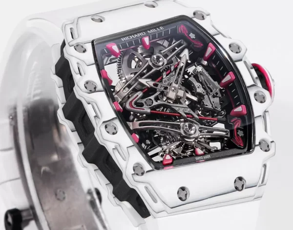 ĐỒNG HỒ CHẾ TÁC RICHARD MILLE RM38-02 NAM VỎ CARBON MÀU TRẮNG RM FACTORY 41X50MM