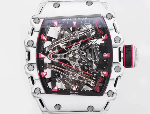 ĐỒNG HỒ CHẾ TÁC RICHARD MILLE RM38-02 NAM VỎ CARBON MÀU TRẮNG RM FACTORY 41X50MM