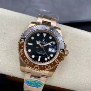 ĐỒNG HỒ ROLEX CHẾ TÁC GMT-MASTER ll 126715CHNR ROOT BEER NAM ROSE GOLD NHÀ MÁY CLEAN 40MM