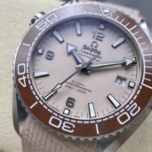 ĐỒNG HỒ NAM OMEGA SEAMASTER REPLICA 11 MẶT NÂU VIỀN CERAMIC CHOCOLATE 43,5MM