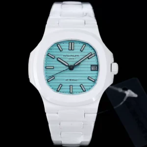 ĐỒNG HỒ PATEK PHILIPPE NAUTILUS 5711 VỎ GỐM CERAMIC REP 11 MÀU TRẮNG 40MM