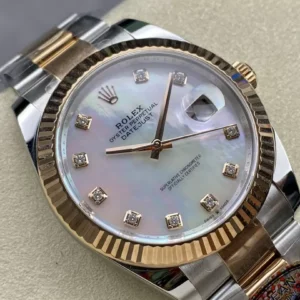 ĐỒNG HỒ ROLEX DATEJUST 126331 REPLICA 11 CỌC SỐ ĐÍNH ĐÁ DÂY THÉP NHÀ MÁY CLEAN 41MM