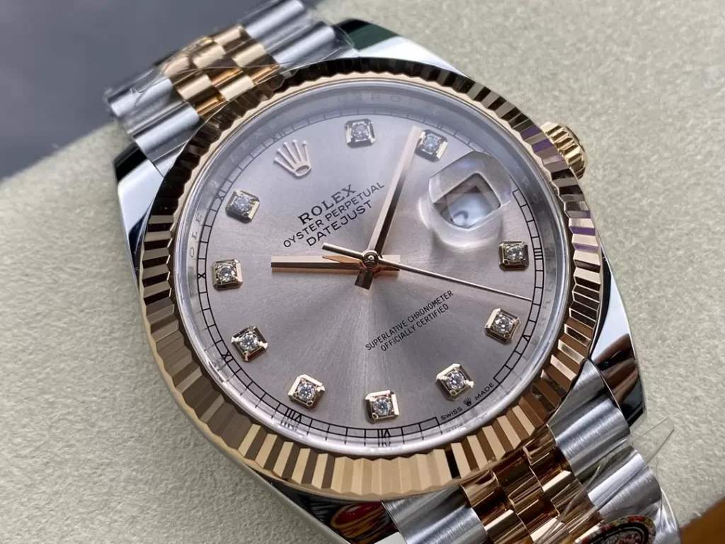 ĐỒNG HỒ ROLEX DATEJUST 126331 REPLICA 11 CỌC SỐ ĐÍNH ĐÁ NHÀ MÁY CLEAN 41MM