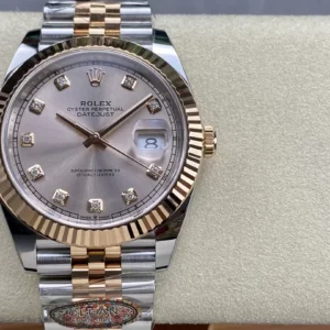 ĐỒNG HỒ ROLEX DATEJUST 126331 REPLICA 11 CỌC SỐ ĐÍNH ĐÁ NHÀ MÁY CLEAN 41MM