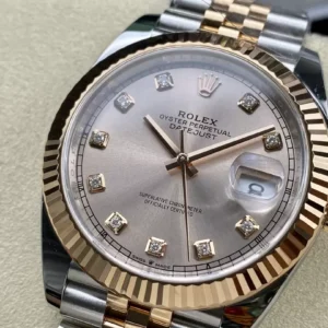 ĐỒNG HỒ ROLEX DATEJUST 126331 REPLICA 11 CỌC SỐ ĐÍNH ĐÁ NHÀ MÁY CLEAN 41MM