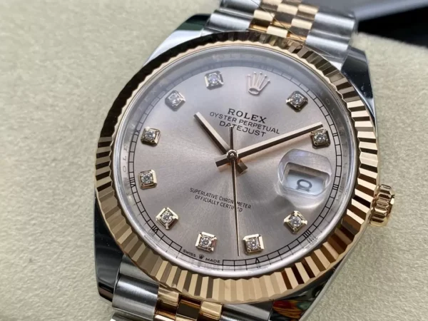 ĐỒNG HỒ ROLEX DATEJUST 126331 REPLICA 11 CỌC SỐ ĐÍNH ĐÁ NHÀ MÁY CLEAN 41MM