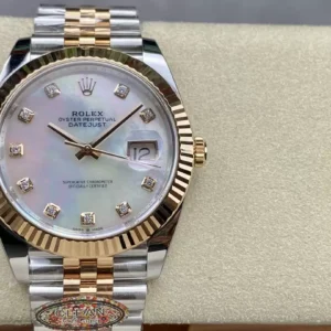 ĐỒNG HỒ ROLEX DATEJUST 126331 REPLICA 11 MẶT KHẢM TRAI CỌC SỐ ĐÍNH ĐÁ CLEAN 41MM