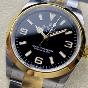 ĐỒNG HỒ ROLEX EXPLORER 124273 REPLICA 11 MẶT ĐEN CỌC SỐ DẠ QUANG 36MM