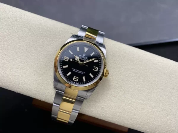 ĐỒNG HỒ ROLEX EXPLORER 124273 REPLICA 11 MẶT ĐEN CỌC SỐ DẠ QUANG 36MM