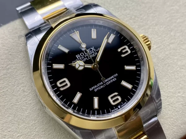 ĐỒNG HỒ ROLEX EXPLORER 124273 REPLICA 11 MẶT ĐEN CỌC SỐ DẠ QUANG 36MM