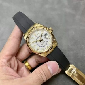 ĐỒNG HỒ ROLEX SKY DWELLER 336238 REPLICA 11 MẶT TRẮNG CỌC SỐ DẠ QUANG 42MM