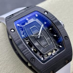 ĐỒNG HỒ RICHARD MILLE RM07-01 VỎ SỢI CACBON NTPT DÂY CAO SU CAO CẤP 32X46MM