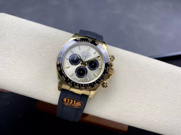 ĐỒNG HỒ ROLEX DAYTONA REPLICA V6 MẶT SỐ VÀNG 140G QF 40MM (1)