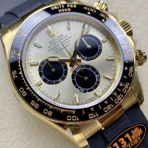 ĐỒNG HỒ ROLEX DAYTONA REPLICA V6 MẶT SỐ VÀNG 140G QF 40MM (1)