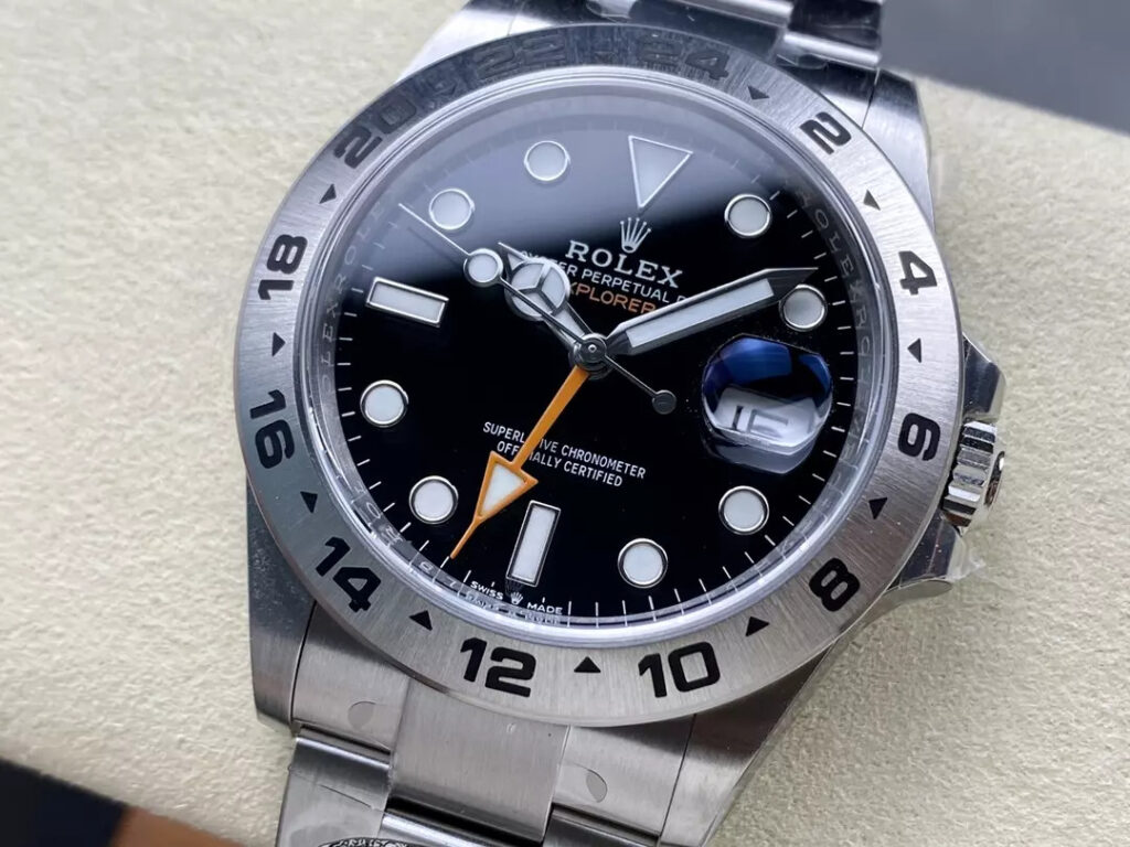 ĐỒNG HỒ ROLEX EXPLORER NAM MẶT SỐ ĐEN REPLICA NHÀ MÁY CLEAN 42MM (1)