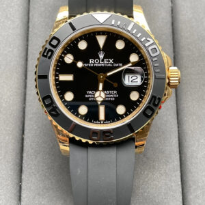 ĐỒNG HỒ ROLEX YACHT-MASTER SUPER FAKE MÀU GOLD VIỀN CERAMIC VS FACTORY 42MM (1)