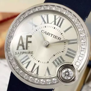 Đồng Hồ Cartier Ballon Blanc De Cartier Replica 11 Dây Vải AF Factory 30mm (1)