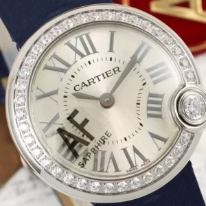 Đồng Hồ Cartier Ballon Blanc De Cartier Replica 11 Dây Vải AF Factory 30mm (1)