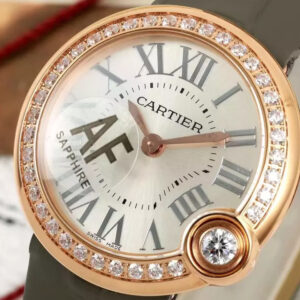 Đồng Hồ Cartier Ballon Blanc De Cartier Replica 11 Rose Gold Đính Đá AF Factory 30mm (1)