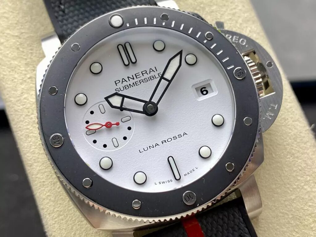 ĐỒNG HỒ PANRERAI PAM1579 REPLICA LUNA ROSSA MẶT TRẮNG VSF 42MM