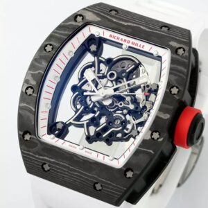 ĐỒNG HỒ RICHARD MILLE REPLICA DÂY CAO SU TRẮNG CARBON NTPT APS 43MM