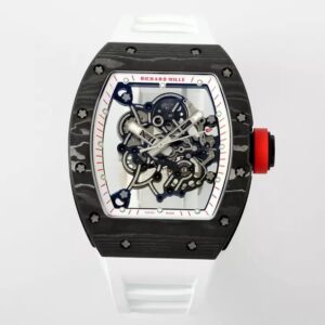 ĐỒNG HỒ RICHARD MILLE REPLICA DÂY CAO SU TRẮNG CARBON NTPT APS 43MM