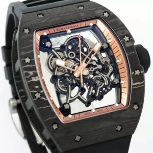 ĐỒNG HỒ RICHARD MILLE REPLICA MẶT VÀNG VỎ CARBON NHÀ MÁY APS 43MM