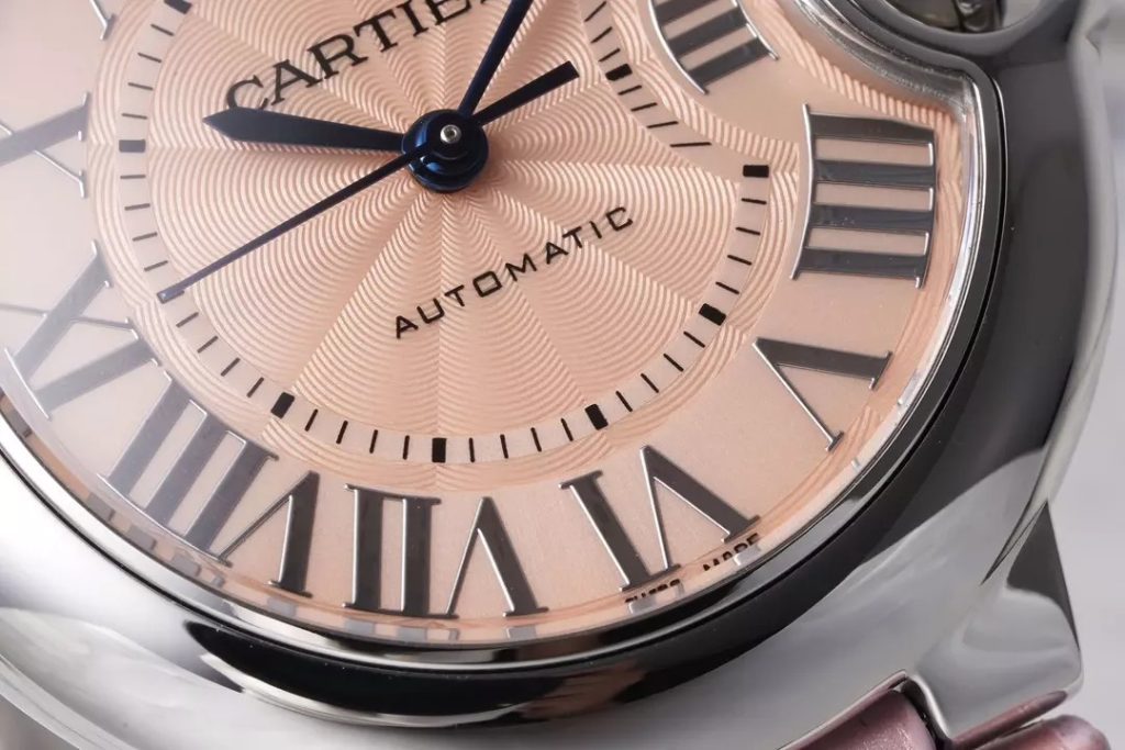 ĐỒNG HỒ CARTIER BLUE BALLOON REPLICA 11 DÂY DA HỒNG NHÀ MÁY AF 33MM