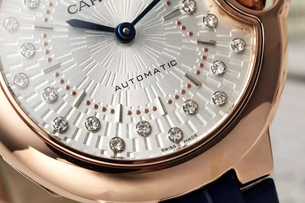 ĐỒNG HỒ CARTIER BLUE BALLOON REPLICA 11 DÂY DA XANH NHÀ MÁY AF 33MM 