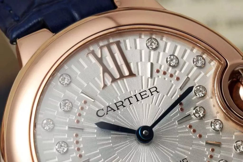 ĐỒNG HỒ CARTIER BLUE BALLOON REPLICA 11 DÂY DA XANH NHÀ MÁY AF 33MM 