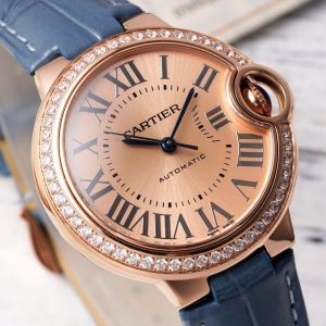 ĐỒNG HỒ CARTIER REPLICA 11 MẶT VÀNG SỐ LA MÃ NHÀ MÁY AF 33MM