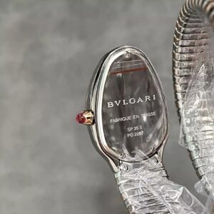 ĐỒNG HỒ NỮ BVLGARI SERPENTI 102680 RGSS FAKE MẶT ĐEN BVF 35MM (2)