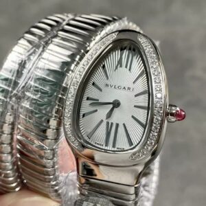 ĐỒNG HỒ NỮ BVLGARI SERPENTI 103819 SS REPLICA MẶT TRẮNG NHÀ MÁY BV 35MM