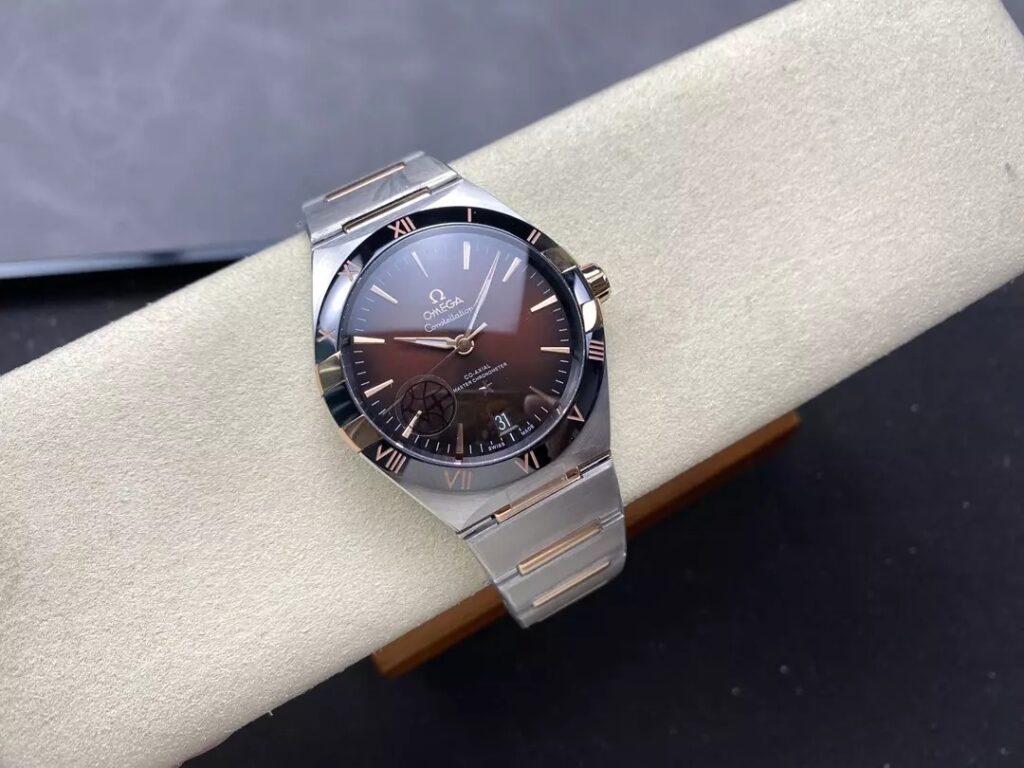 ĐỒNG HỒ OMEGA CONSTELLATION FAKE MẶT CHOCOLATE NHÀ MÁY V+ 41MM