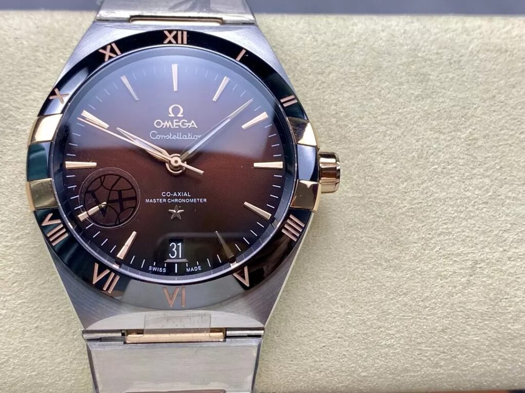 ĐỒNG HỒ OMEGA CONSTELLATION FAKE MẶT CHOCOLATE NHÀ MÁY V+ 41MM