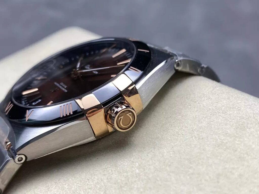 ĐỒNG HỒ OMEGA CONSTELLATION FAKE MẶT CHOCOLATE NHÀ MÁY V+ 41MM