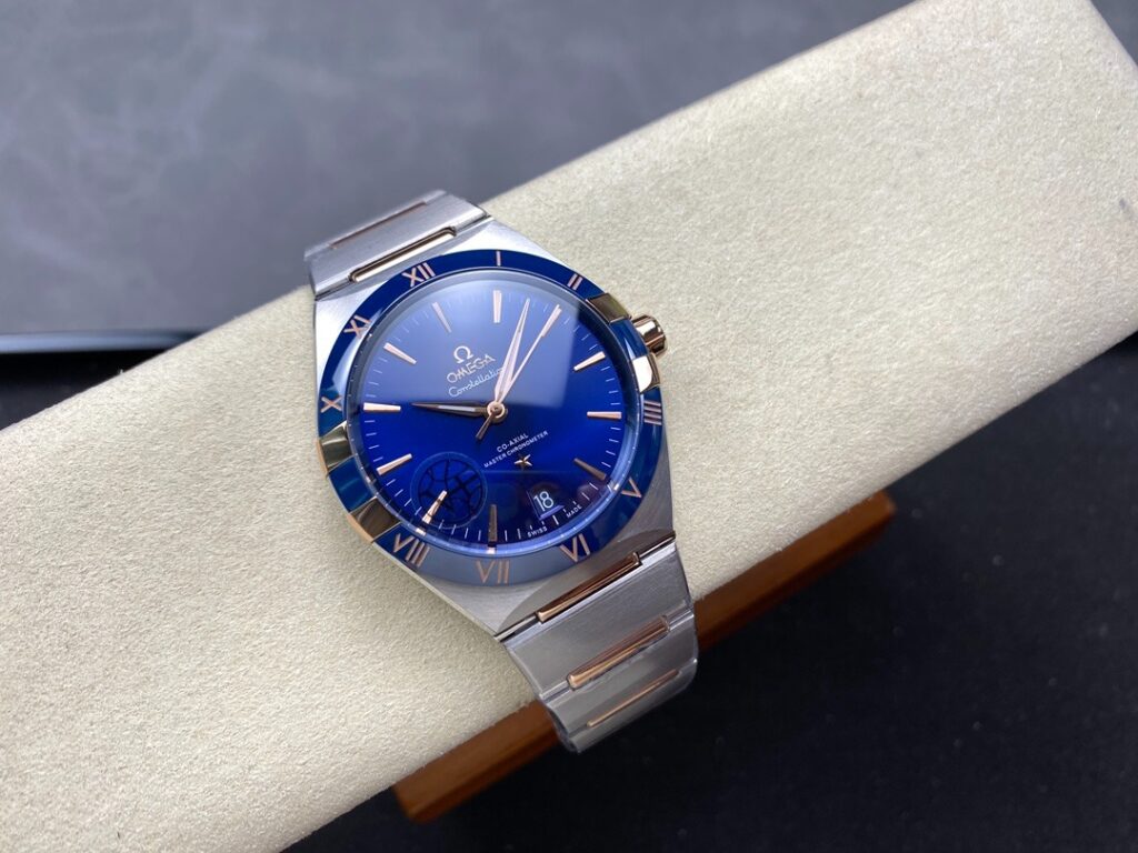 ĐỒNG HỒ OMEGA CONSTELLATION REPLICA MẶT XANH NHÀ MÁY V+ 41MM