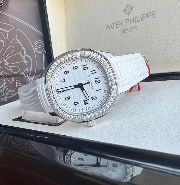 ĐỒNG HỒ PATEK PHILIPPE AQUANAUT 5168G REPLICA MÀU TRẮNG 38.8MM