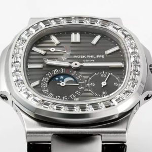 ĐỒNG HỒ PATEK PHILIPPE NAUTILUS 5722G REPLICA MẶT XÁM NHÀ MÁY PPF 41MM